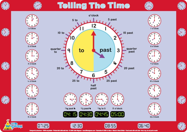 Image result for telling the time for children