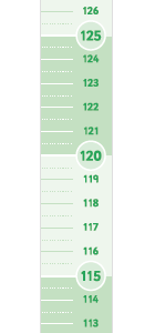 Roll Up Height Chart